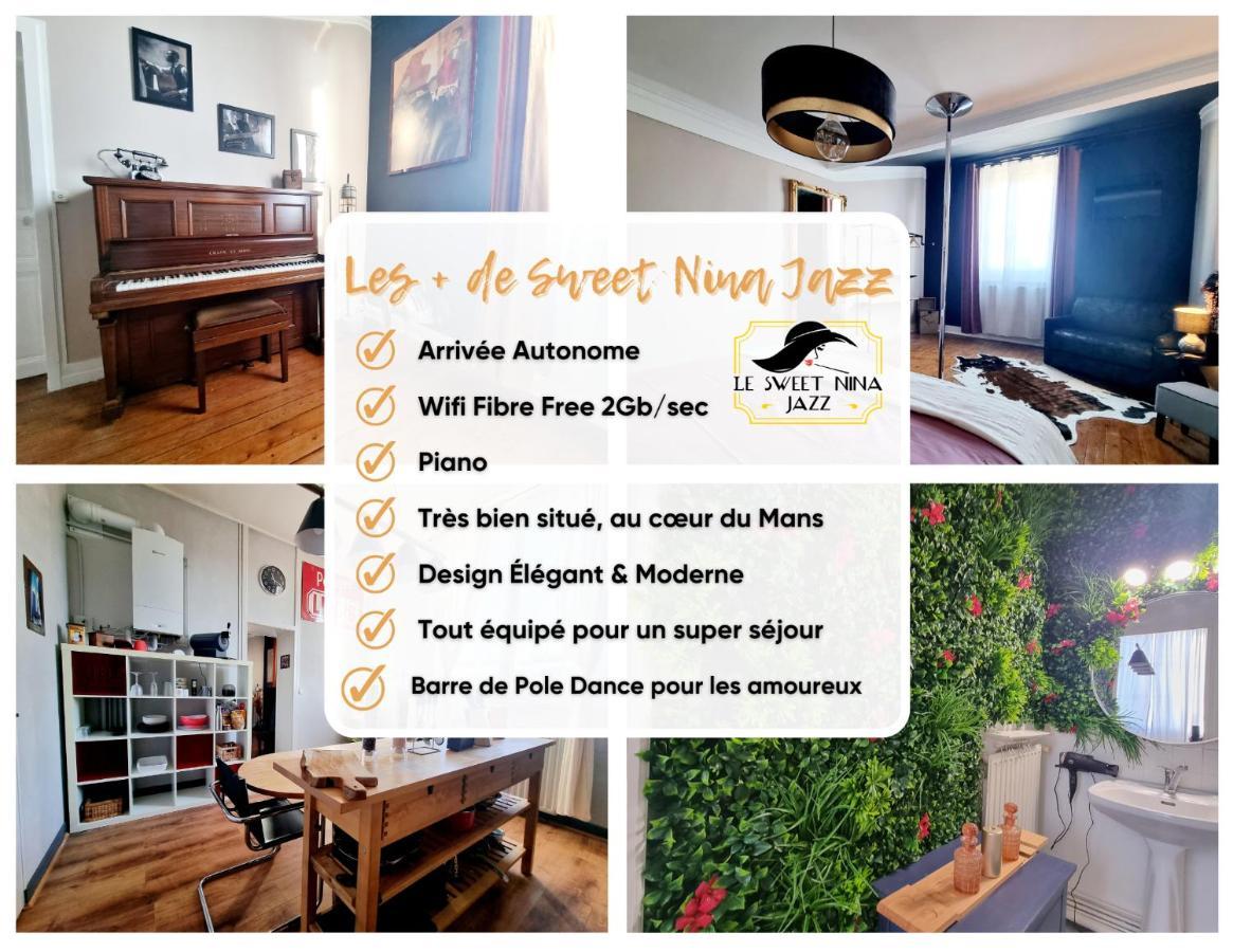 Sweet Nina Jazz Appartement Pour 5 Voyageurs, Situe A La Place De La Republique, Avec Parking Et Lit Queen Size Льо Ман Екстериор снимка
